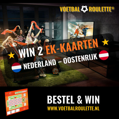 2 EK Kaarten Nederland-Oostenrijk gewonnen!